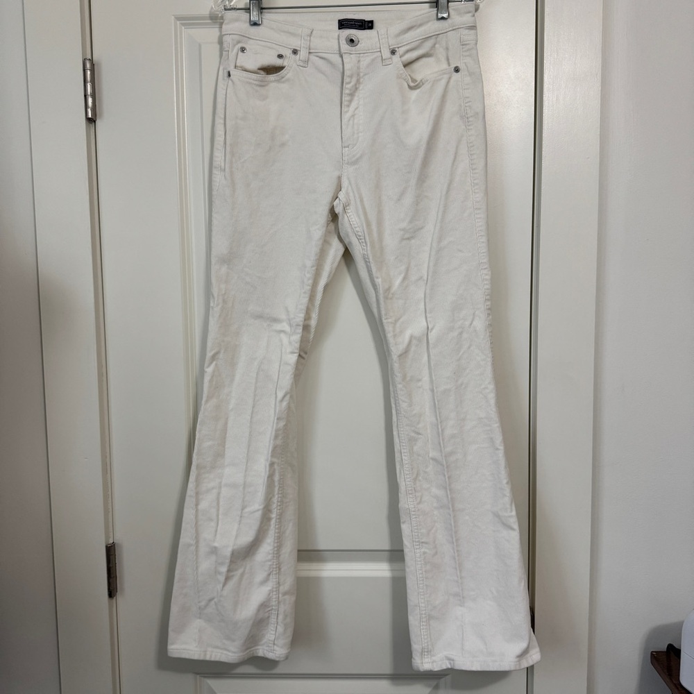 Vineyard Vines 28 Corduroy Bootcut Pants ~ Classic Preppy Winter White Flare